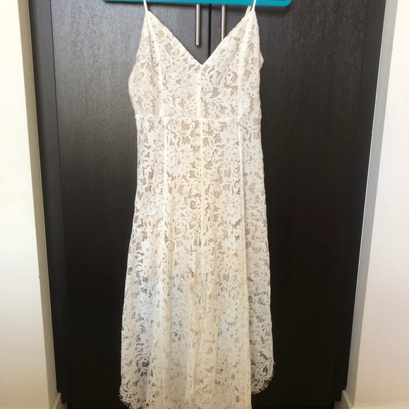 Lulus One Wish White Lace Midi Dress - Picture 4 of 5